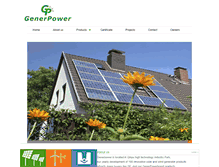 Tablet Screenshot of generpower.com